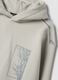 Light grey cotton-blend hoodie with botanical print_2