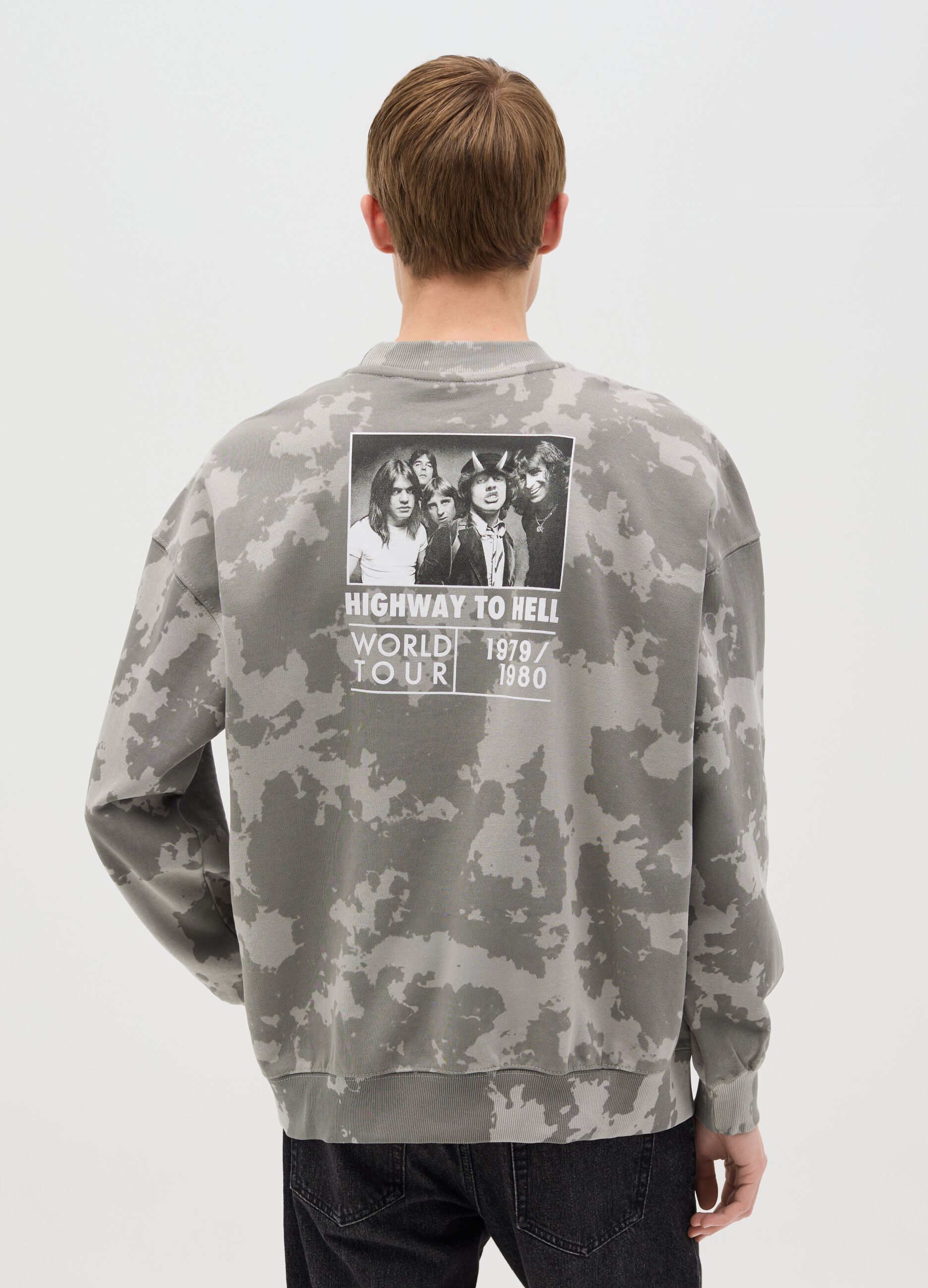 Felpa camouflage stampa AC/DC