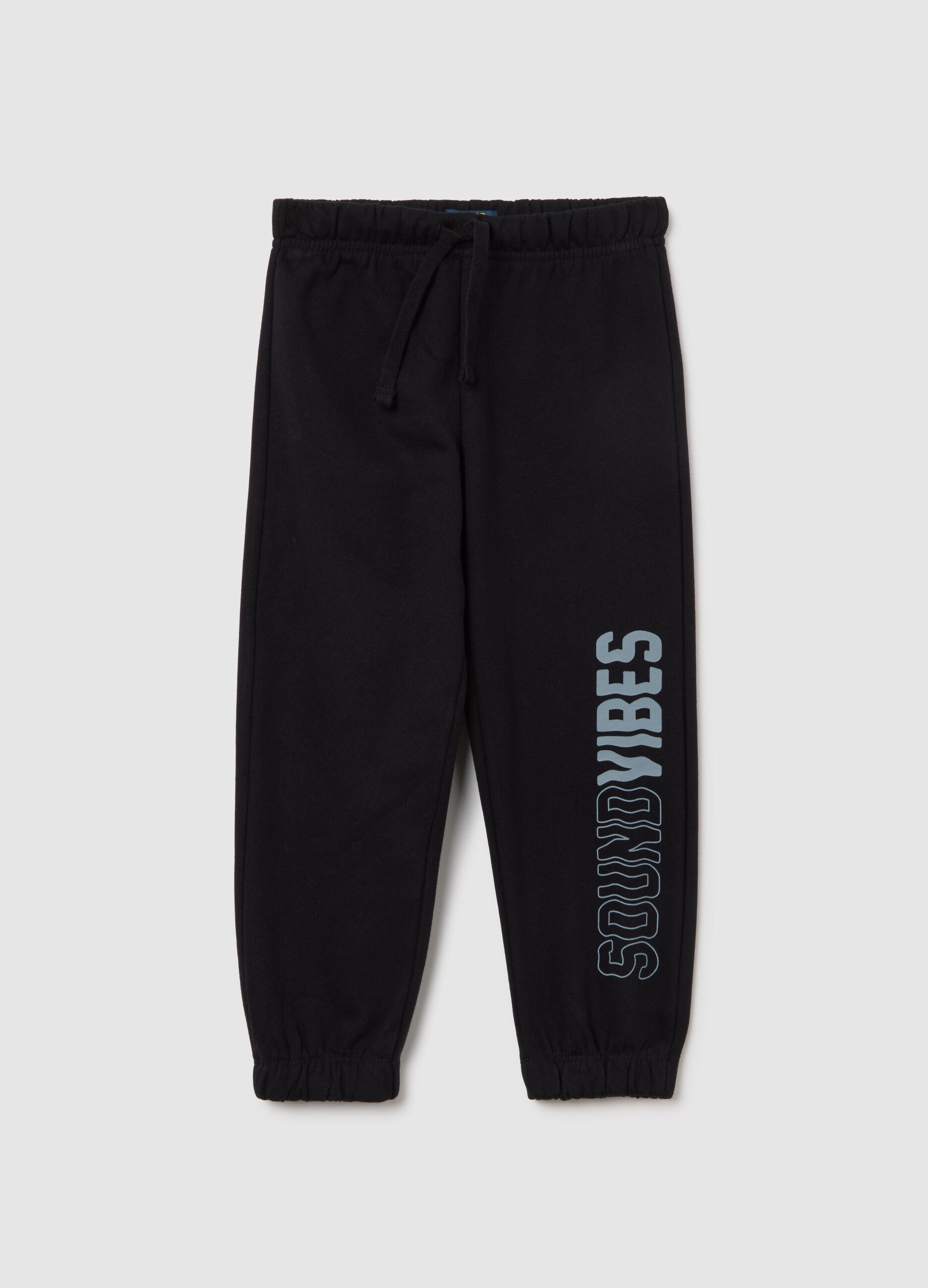 Fleece joggers with "Worldwide Music Tour" print