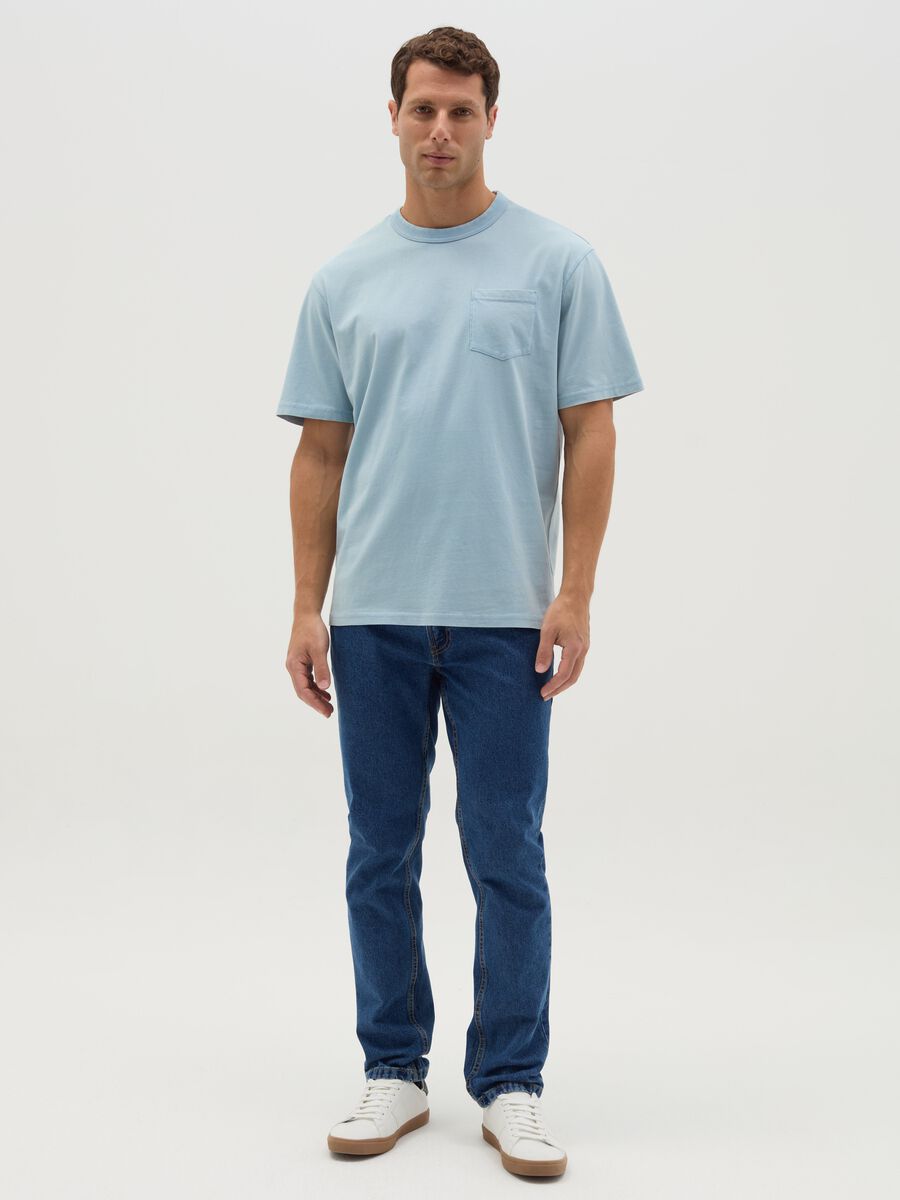 Relaxed-fit T-shirt in cotton with pocket_1