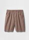 Brown linen and cotton shorts by Gap_5