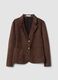 Brown regular-fit jacket with lapels and patch pockets_0