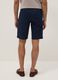 Blue stretch-cotton Bermuda shorts_2