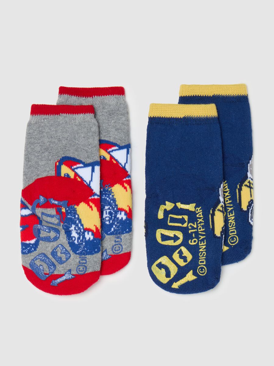 Two-pack slipper socks with Cars design_1