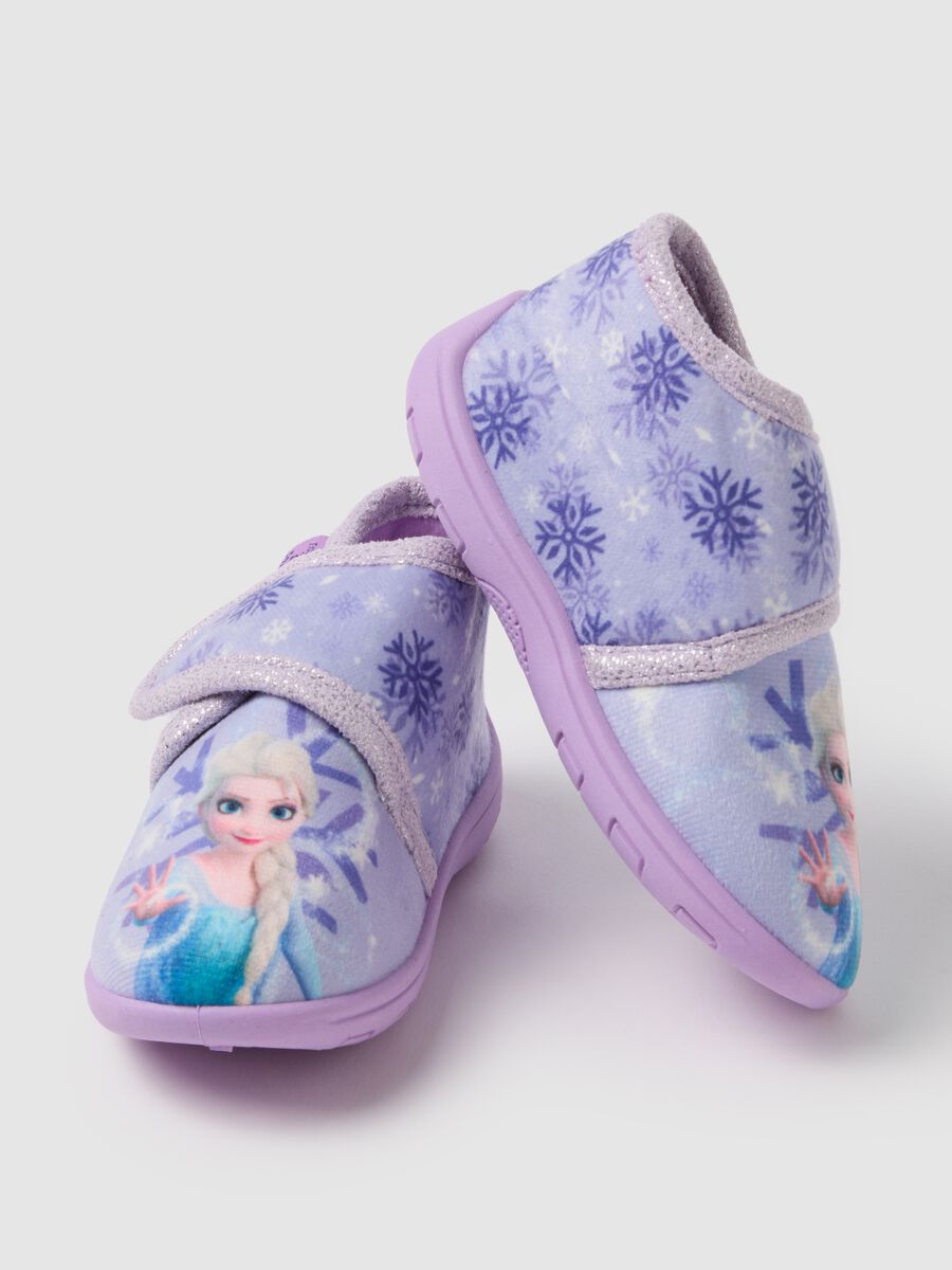 Scarpe da neonata viola con chiusura a strappo_2