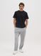 Grey pure cotton trousers with oversized fit_0