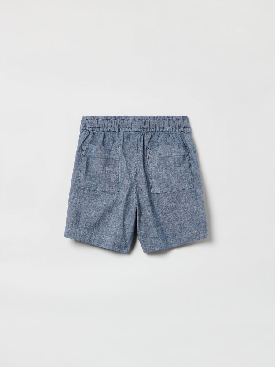 Shorts in cotone con coulisse_1