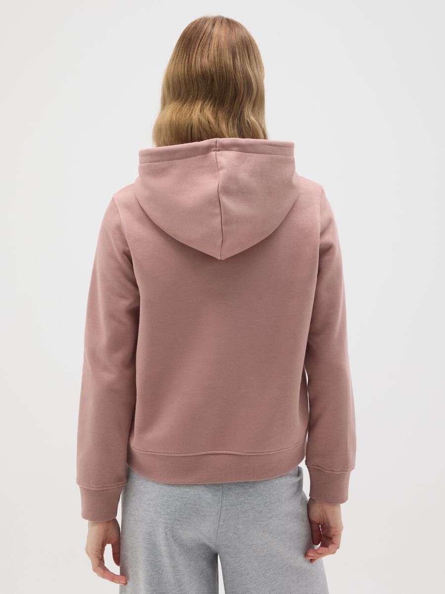 Pink Regular Fit Cotton Mix Sweatshirt_3