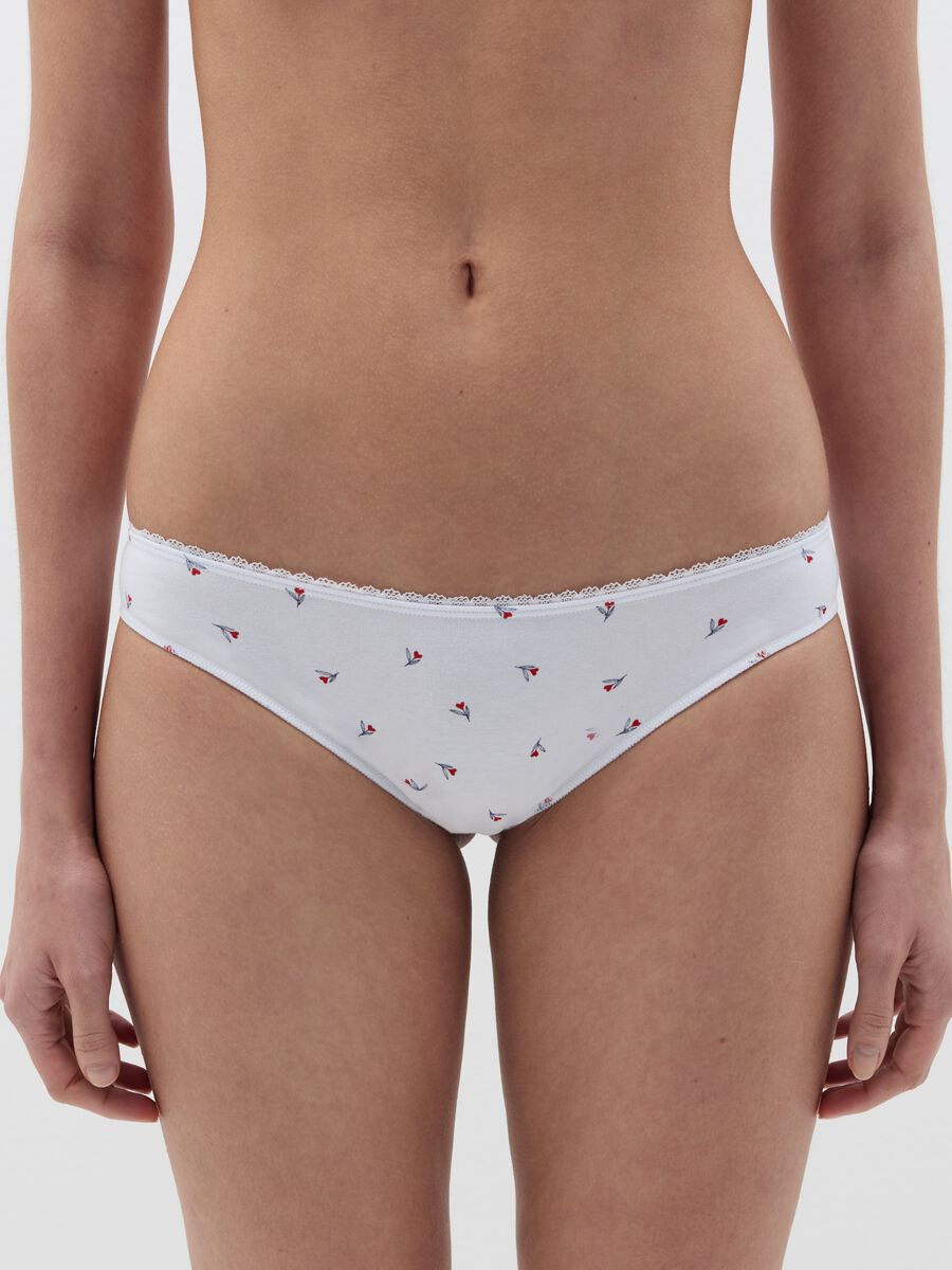 Three-pack Brazilian-cut briefs in stretch cotton with crochet_1