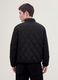 Giacca nera in tessuto elasticizzato con zip_3