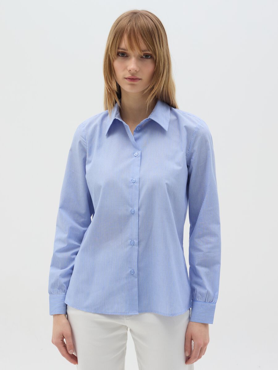 Shirt with striped pattern_0