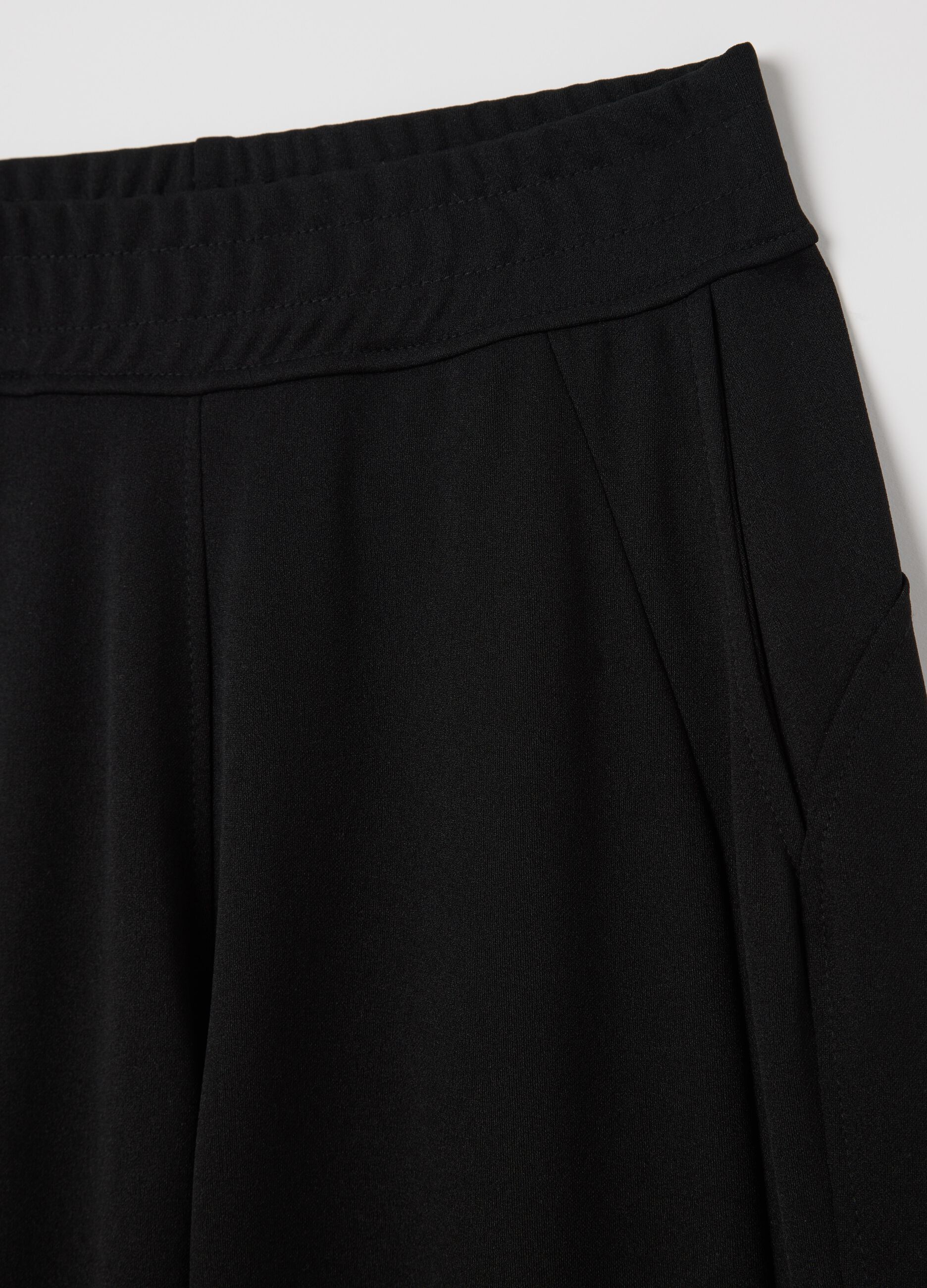 Black palazzo trousers with pockets