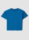 Children's regular fit pure cotton blue t-shirt with pocket_0