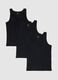 Men's black pure cotton tank tops triple pack - regular fit_4