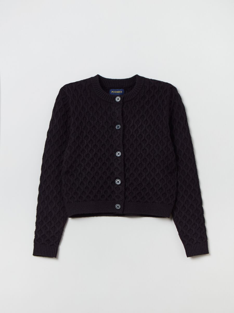 Cardigan con lavorazione ondulata _3