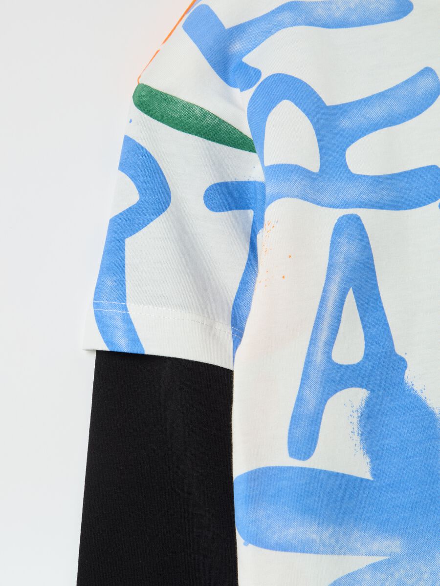 T-shirt maniche lunghe con stampa_2