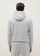 Grey regular fit hoodie with front zip collar_2