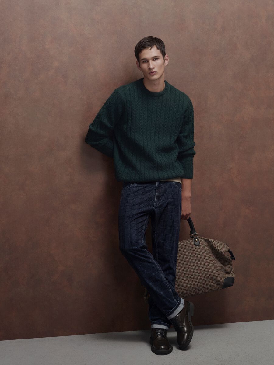 Pure Cotton Blue Regular Fit Jeans_0