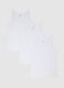 Men's Triple Pack White Cotton Vests Regular Fit_4