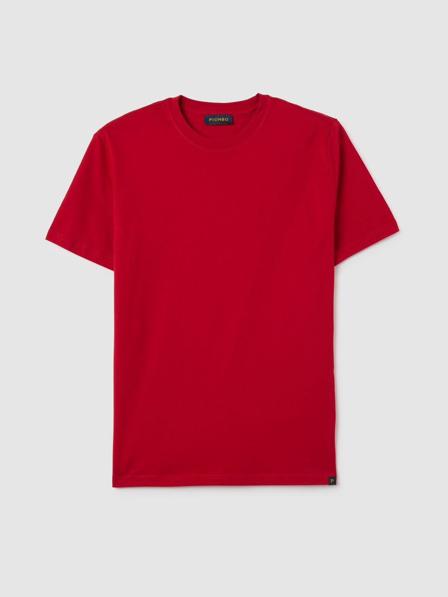 Red Pure Cotton T-Shirt_4