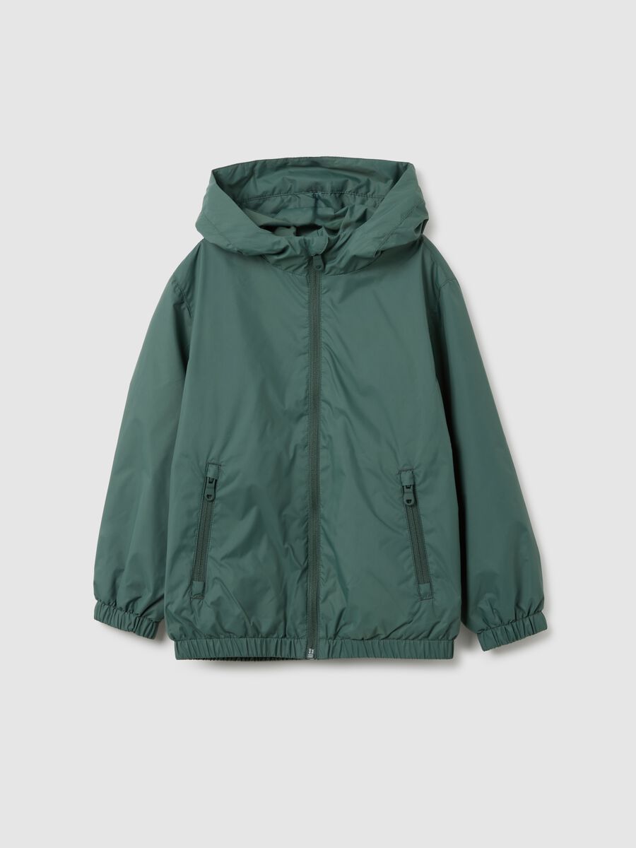 Child's Jacket in Green Fabric Regular Fit_0