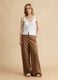 White organic cotton knitted gilet_1