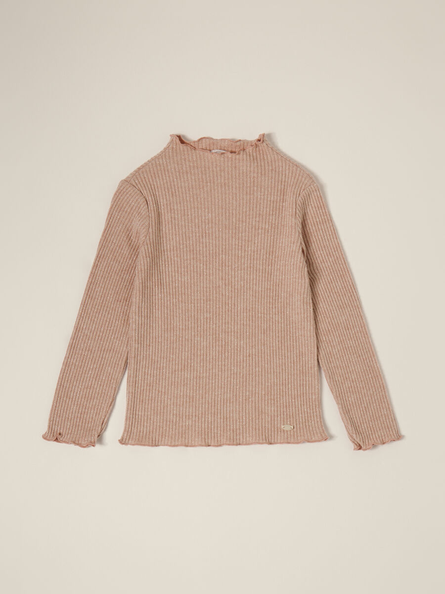 Pink Long-Sleeve Mix Shirt_0