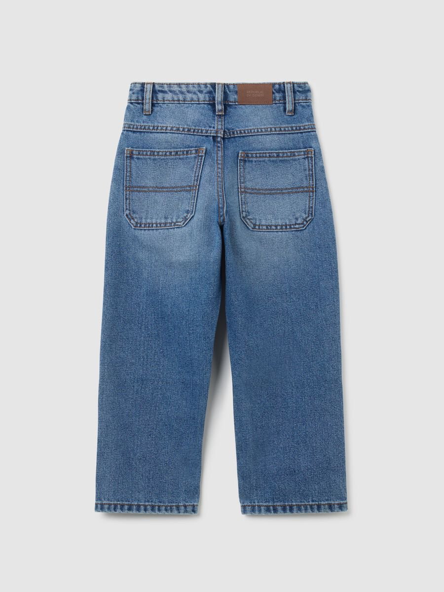 Children's Blue Denim Balloon Fit Jeans_1