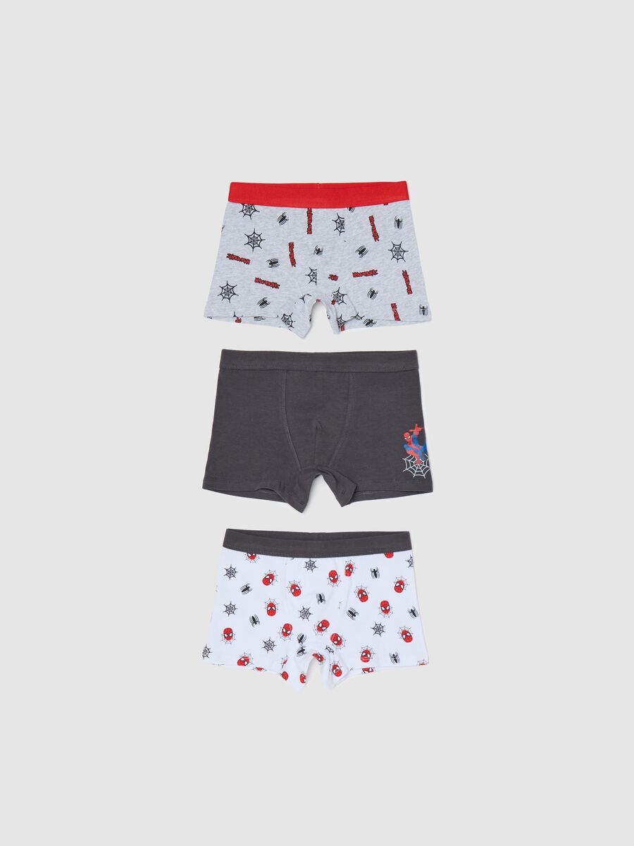 Three-pair pack boxer shorts with Spiderman pattern_0
