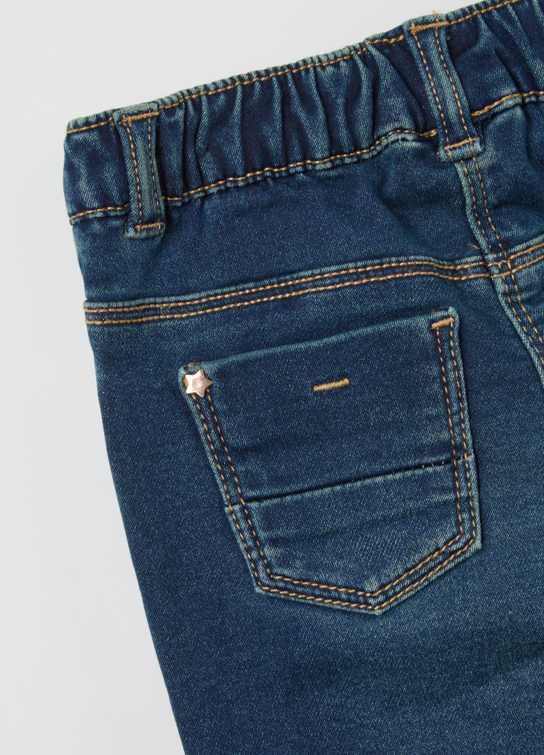 Baby Jeggings in Slim Fit Denim with Stars