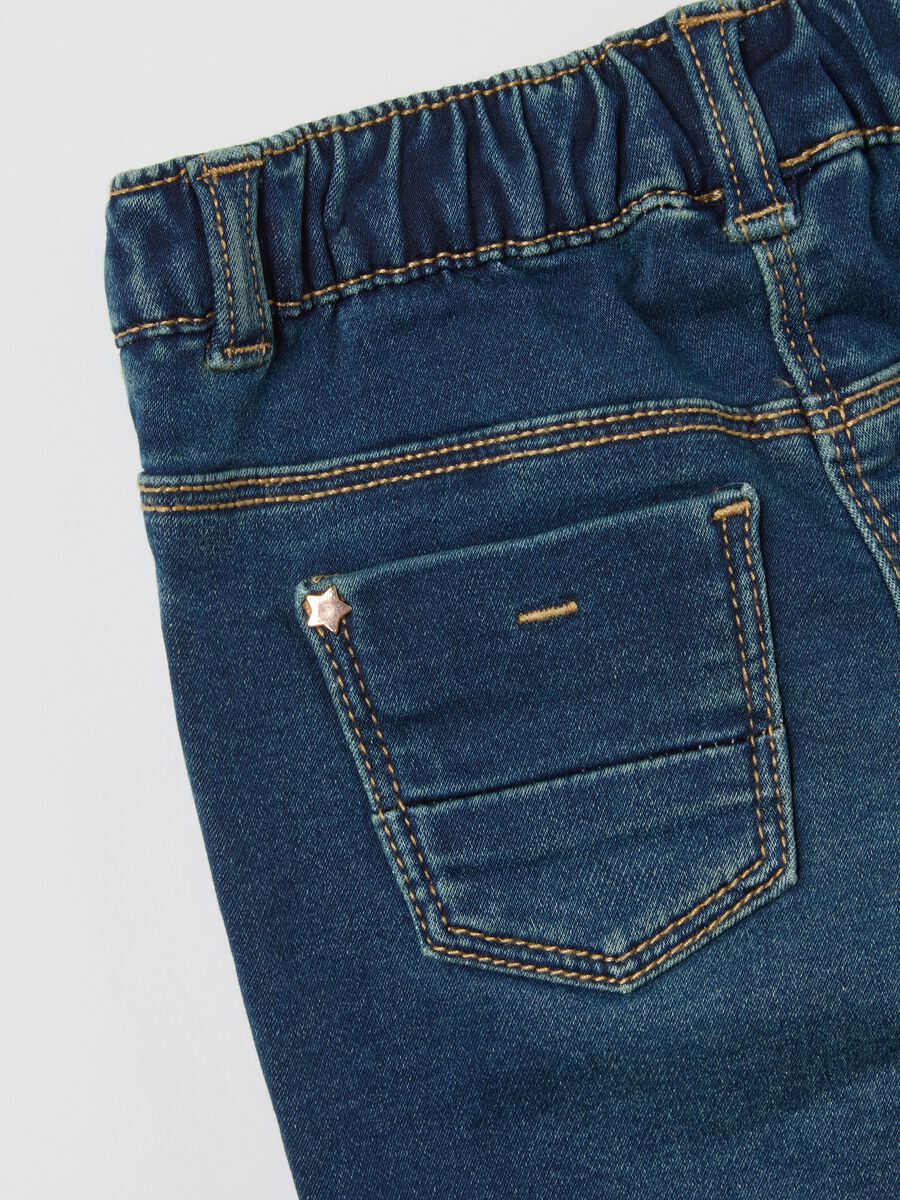 Baby Jeggings in Slim Fit Denim with Stars_3