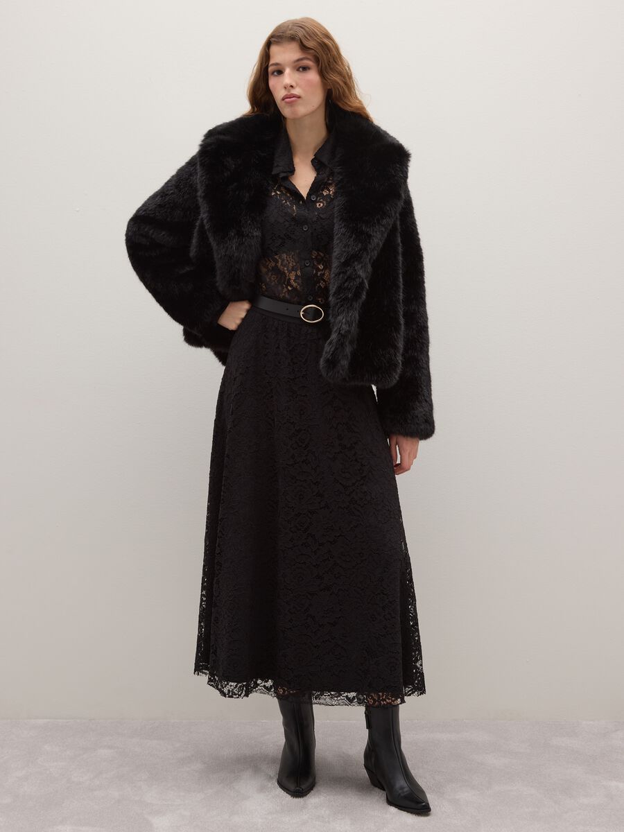 Giacca morbida nera regular fit_1