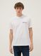White pure cotton T-shirt with print_0