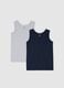 Kids' multicolour sleeveless cotton vests pack_0
