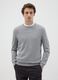 Grey viscose blend jumper regular fit_1