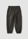 Grey stretch-cotton joggers with cargo pockets_1