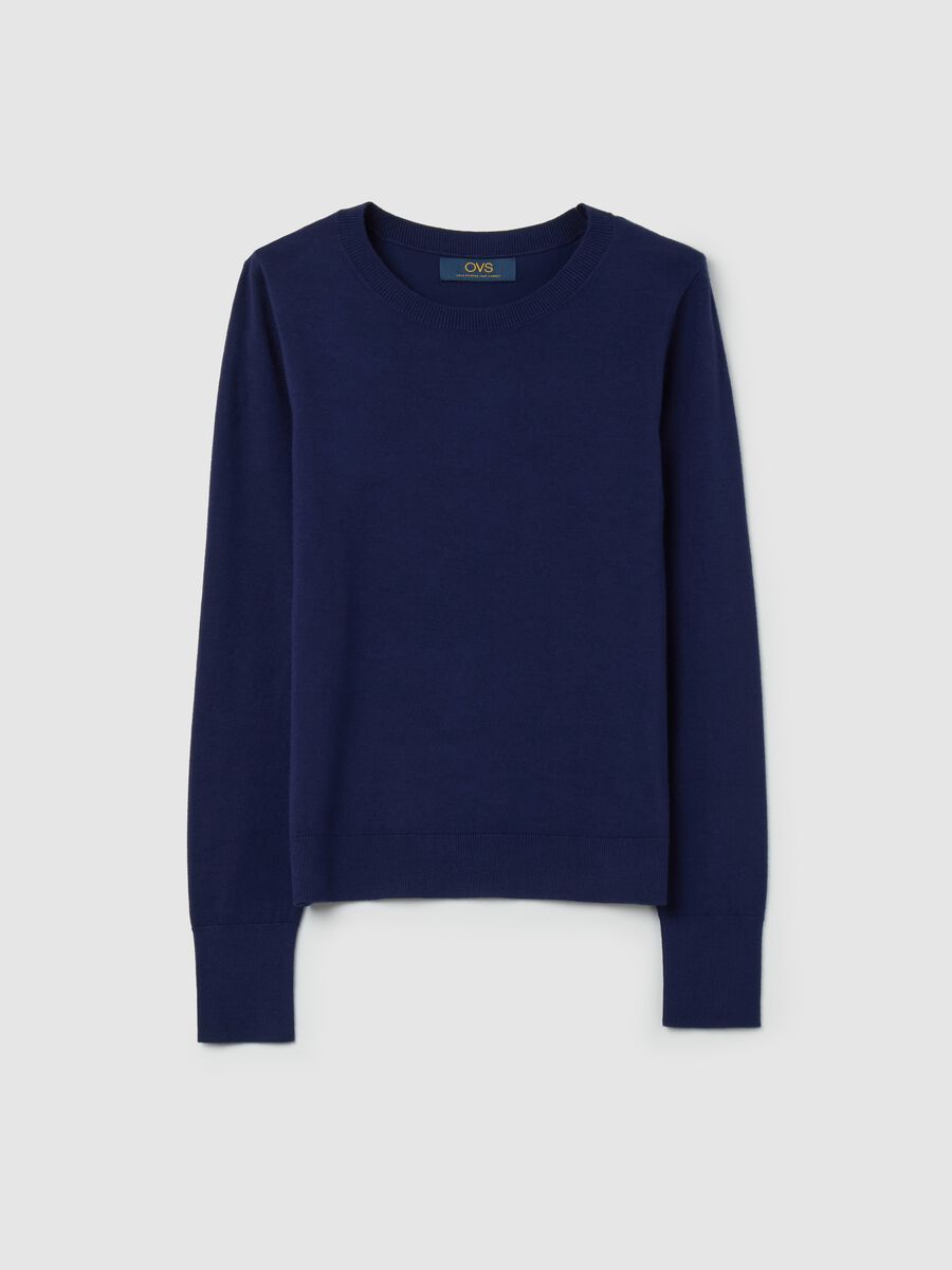 Top with round neck and long sleeves_4