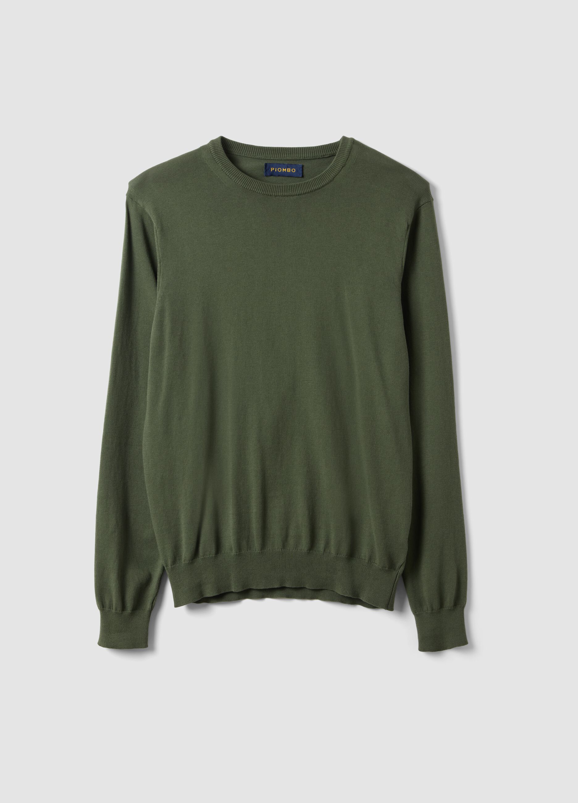 Green Pure Cotton Pullover