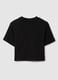 Girls' pure cotton black T-shirt_4