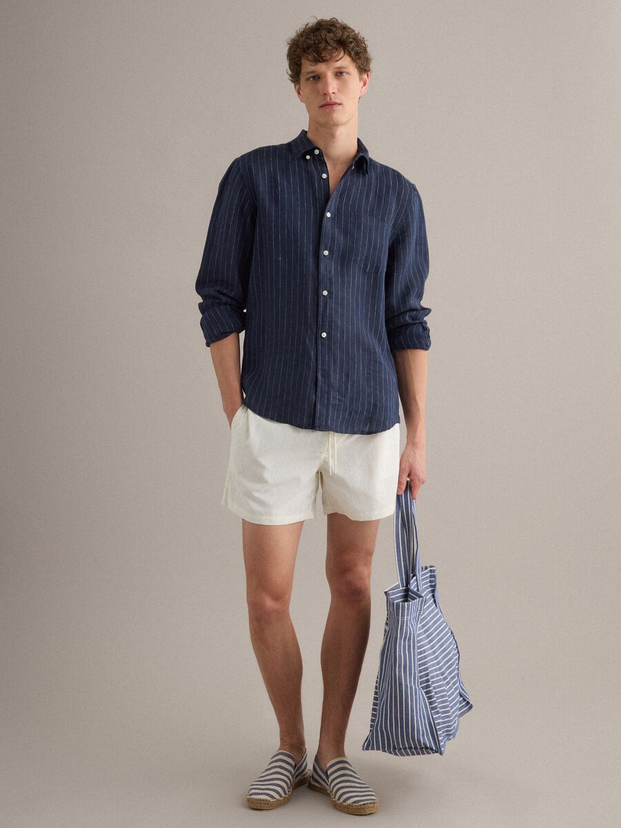 Blue striped espadrilles_1