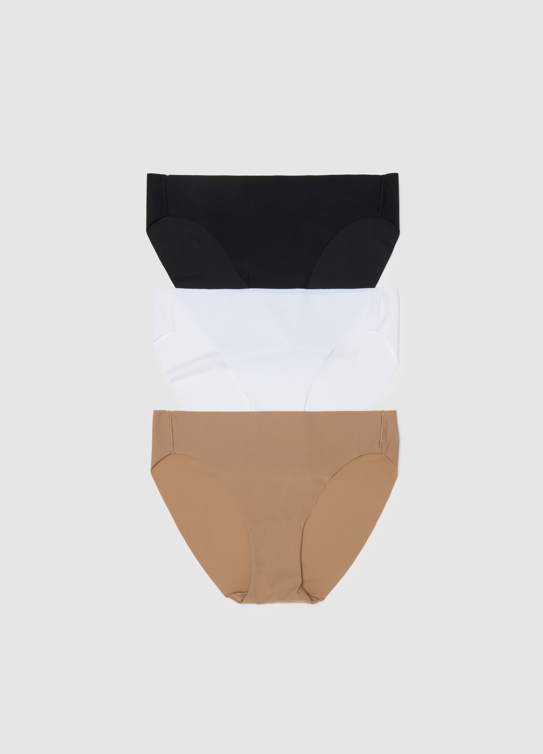Three-pair pack microfibre briefs