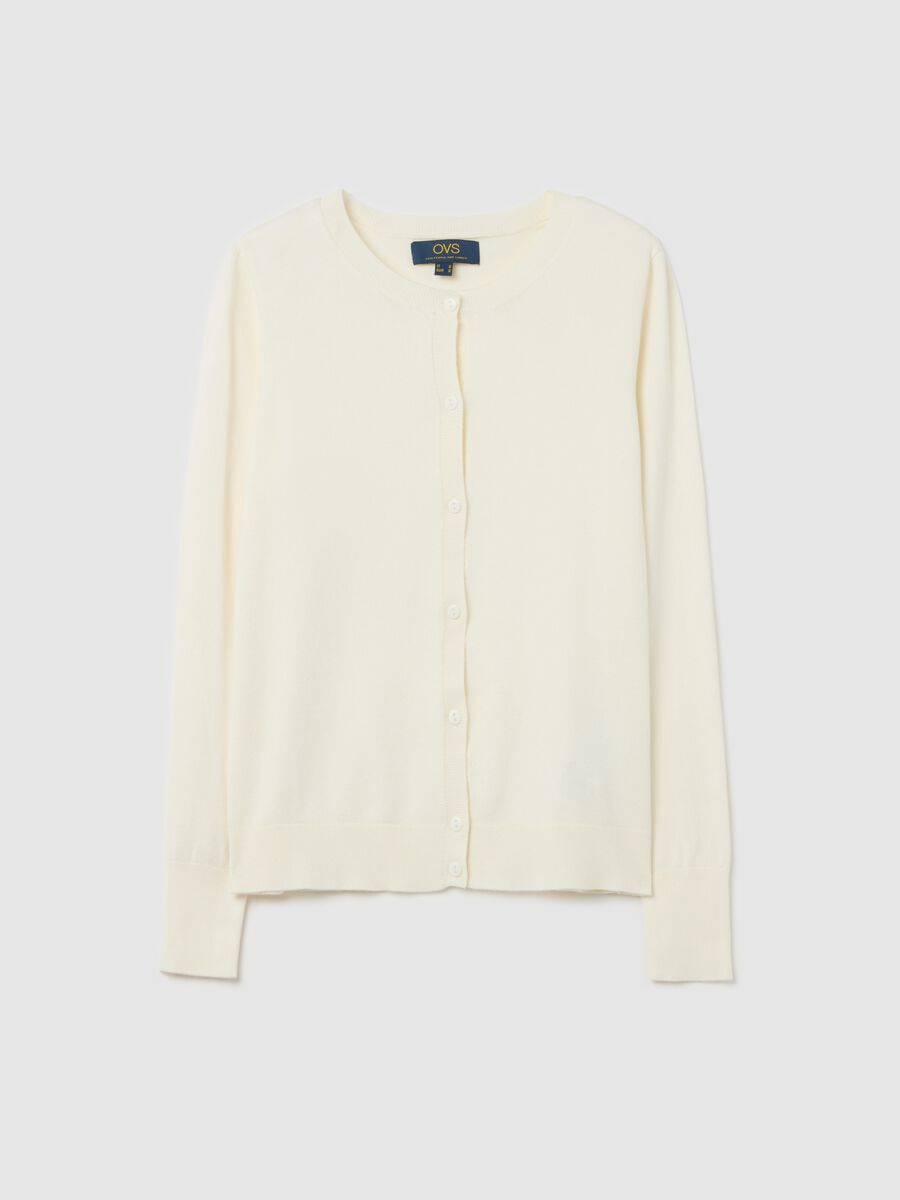 Cardigan with round neckline_4
