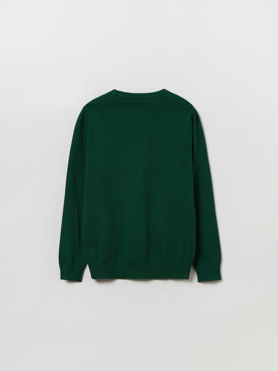 Pullover girocollo in cotone_0