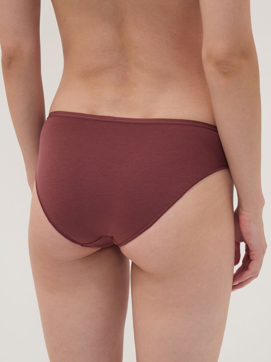 Multipack di cinque slip multicolor in cotone organico elasticizzato_2