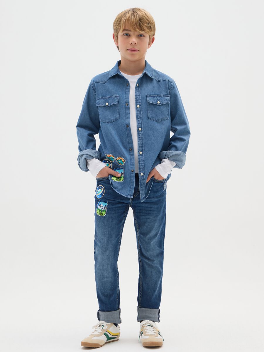 Slim-fit jeans with five pockets_0