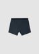 Pack of 3 blue mid-length boxer briefs in stretch organic cotton_2