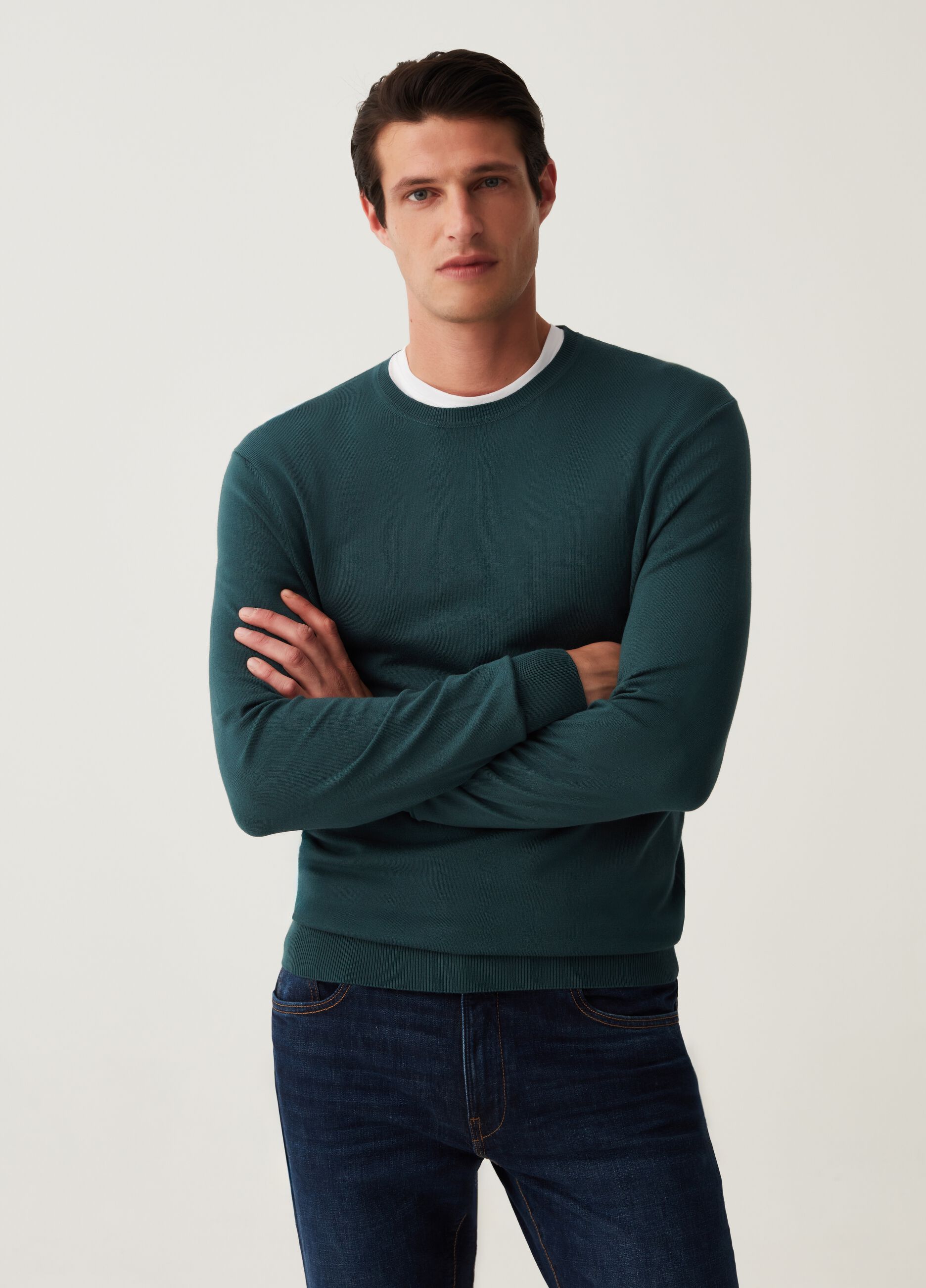 Pullover con scollo rotondo_0