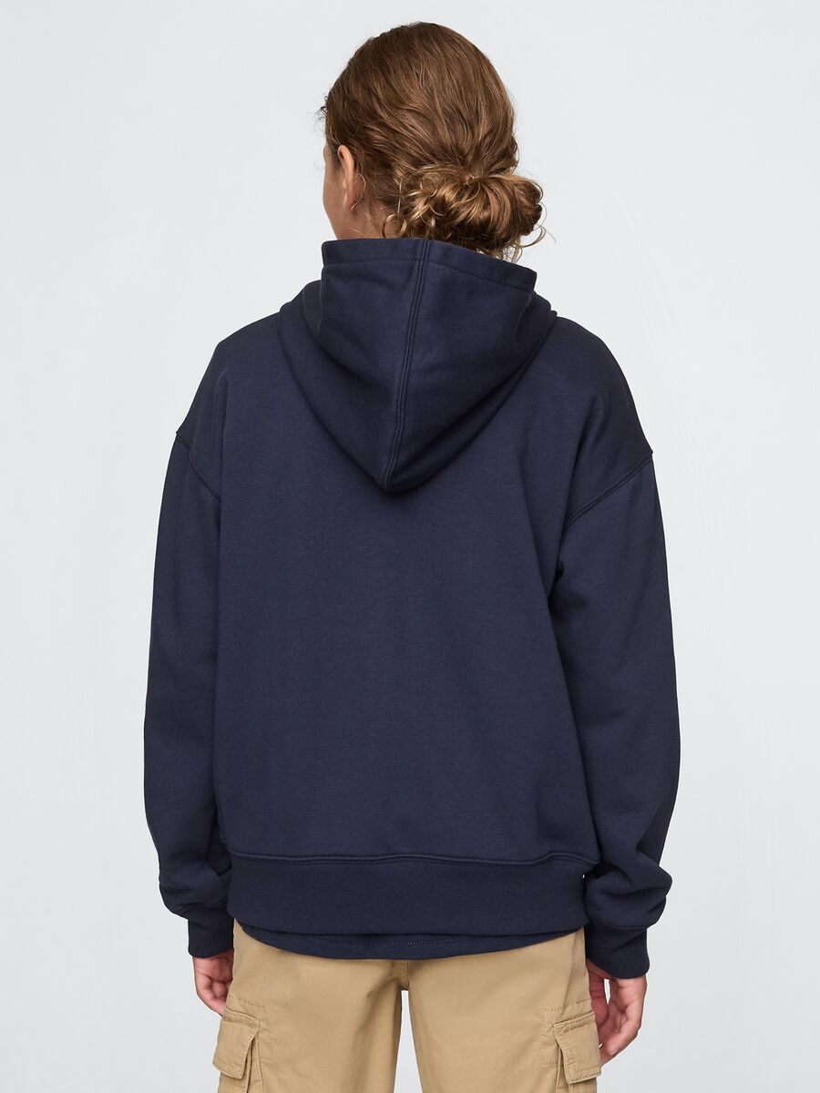 GAP logo hoodie with zip in cotton blend_2