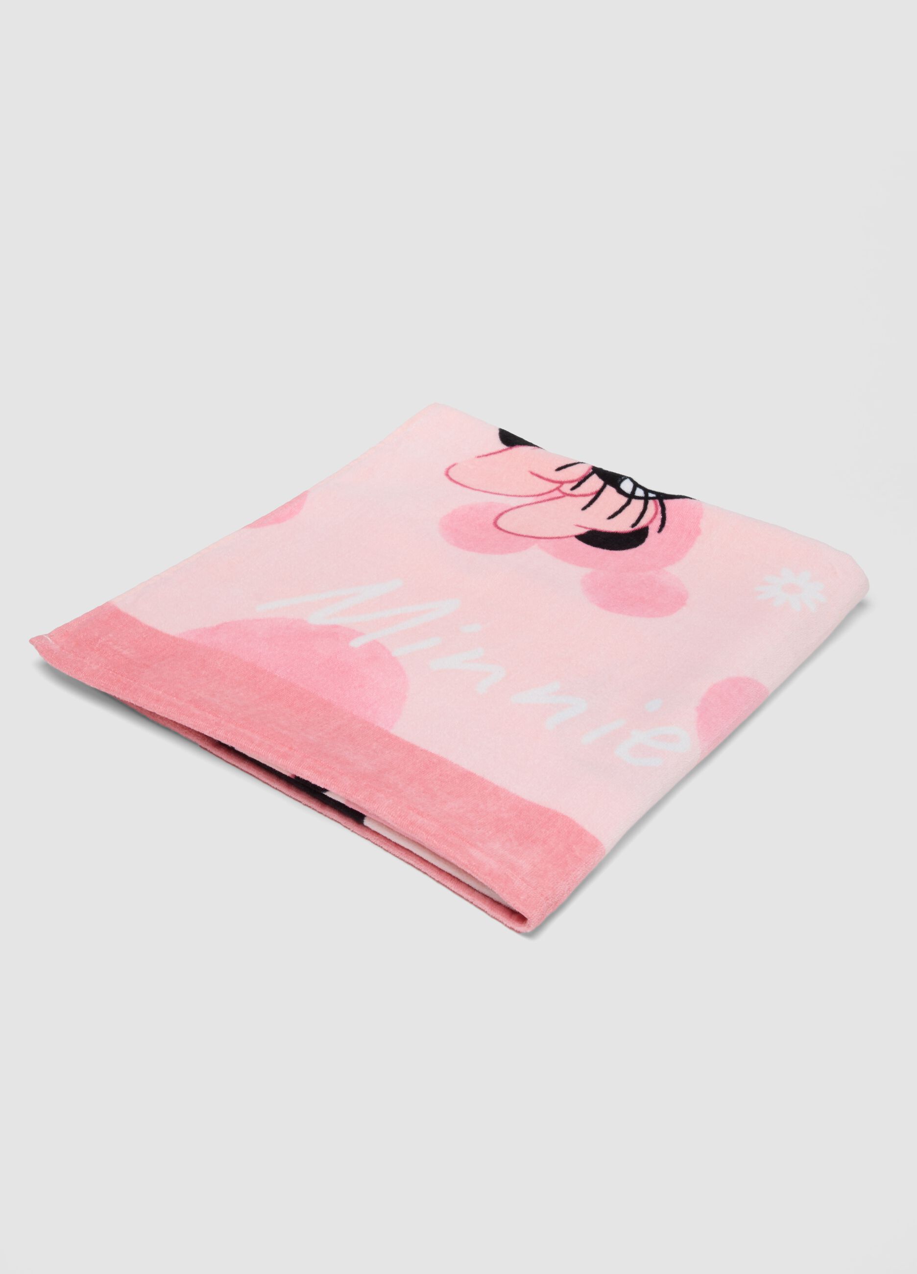 Pink pure cotton beach towel