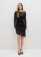 Slim Fit Semi-Transparent Stretch Lace Black Dress_0